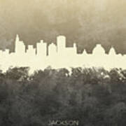 Jackson Mississippi Skyline #21 Art Print