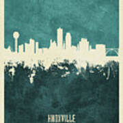 Knoxville Tennessee Skyline #21 Art Print