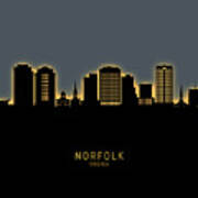 Norfolk Virginia Skyline #24 Art Print