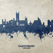 Canterbury England Skyline #23 Art Print