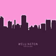 Wellington New Zealand Skyline #25 Art Print