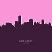 Adelaide Australia Skyline #26 Art Print