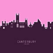 Canterbury England Skyline #26 Art Print