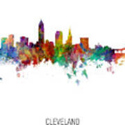 Cleveland Ohio Skyline #26 Art Print