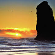 Cannon Beach Sunset #3 Art Print