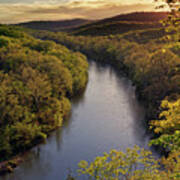 Current River From Bee Bluff #3 Art Print