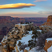 Grand Canyon Winter View  #3 Art Print