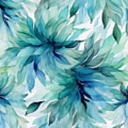 Himolia - Cornflower Pattern #3 Art Print