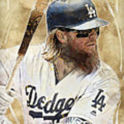  Justin Turner Los Angeles Dodgers Poster Print