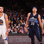 Stephen Curry And Seth Curry Art Print