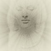 Stone Lady - Sculpture, Digitally Alienated #3 Art Print