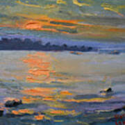 Sunset At Fishermans Park  #3 Art Print