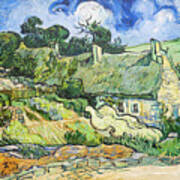 Thatched Cottages At Cordeville #3 Art Print