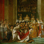 The Coronation Of Napoleon By Jacques-louis David Art Print