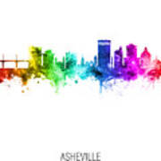 Asheville North Carolina Skyline #31 Art Print