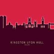 Kingston Upon Hull England Skyline #32 Art Print
