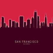 San Francisco California Skyline #33 Art Print