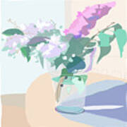 0057-lilacs Art Print