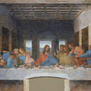 The Last Supper By Leonardo Da Vinci Art Print