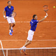 France V Great Britain - Davis Cup World Group Quarter-final: Day Two #4 Art Print