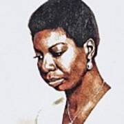 Nina Simone, Music Legend #4 Art Print