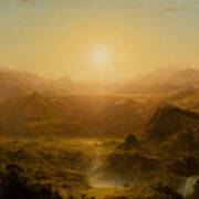 The Andes Of Ecuador By Frederic Edwin Church Art Print