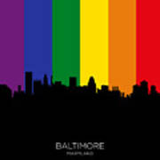 Baltimore Maryland Skyline #40 Art Print