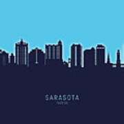 Sarasota Florida Skyline #40 Art Print
