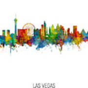Las Vegas Nevada Skyline #42 Art Print