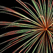 Fireworks In Romeoville, Illinois Art Print