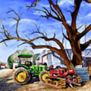 #538 Farm Parking #538 Art Print