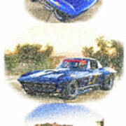 67 Corvette Sketch Art Print