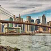Lower Manhattan New York City Panorama #7 Art Print