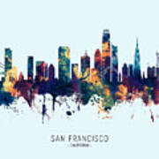 San Francisco California Skyline #7 Art Print
