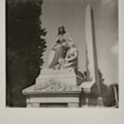 Black And White Polaroid 600 Spring Grove Cemetery Cincinnati Ohio  #10 Art Print