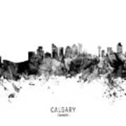 Calgary Canada Skyline #9 Art Print