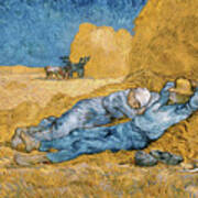 The Siesta By Vincent Van Gogh Art Print