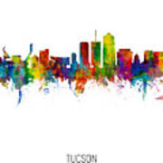 Tucson Arizona Skyline #9 Art Print