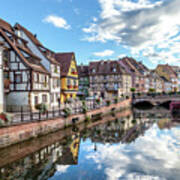 A Canal In Colmar Art Print