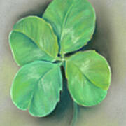 A Four Leaf Clover For Luck Art Print