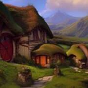 A  Hobbits Home Art Print