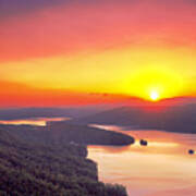 A Jocassee Sunset Art Print