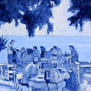 A Lunch In Crete Art Print