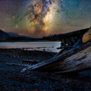 A Milkyway Boat Wreck Art Print