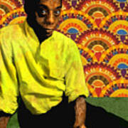 A Portrait Of James Baldwin Art Print