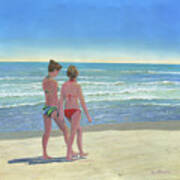 "A Walk On The Beach" Beautiful Fine Art Print 8 x 10 Photo 