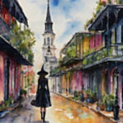 A Witch In New Orleans Art Print