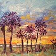 Abstract Florida Sunset Art Print