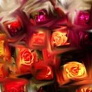 Abstracted Roses Art Print