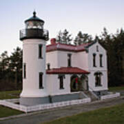 Admiralty Head Lighthouse On Whidbey Island Art Print